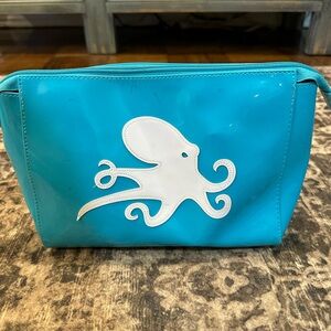 Blue Octopus Cosmetic Bag